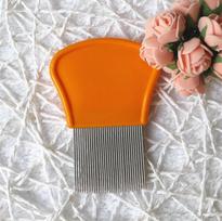 Long Needles Human Hair Cleaning Removing Lice Nit Tick Louse Flea Comb With Strong Thick Handle mėlyna