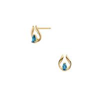Vendome Aoyama K10YG Blue Topaz Earrings AJVA2448 B2 [Official]