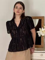 Rotre Domin Lautre Ette Ribbon New Black Blouse Black/S