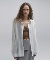 Nive Wrinkle Multi Stripe Shirt (White) Free