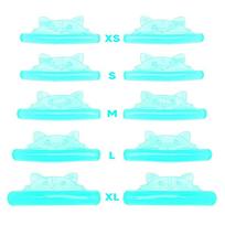 5 Pairs C Curl Silicone Eyelash Perm Pads Sticky Lashes Rod Lifting 3D Eyelash Extension Accessories Reusable Makeup Tool žalia