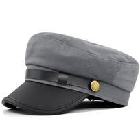 Winter Streetwear Berets Metal Button Men Sailor Caps Fishing Cap Flat Navy Hats Women Captain Caps pilka