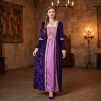 Women's Halloween Costume Dress for Party and Themed Events XL violetinė