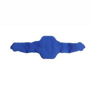 Foldable Lumbar Support Cushion Press Self-Inflation Inflatable Backrest  Airplane Sleep mėlyna