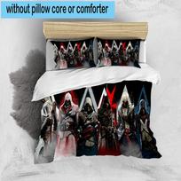 1PC Assass Warrior 3pcs Bedding,Including 1pc Duvet Cover And 2pcs Pillowcases Perfect for Christmas,Ideal for Bedroom, Dormitory 135cm*200cm