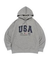 Cargo Bros For Woman American Logo Hoodie (Gray) L