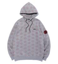 Ufc Sports Ufc 3-Stroke Pattern Hoodie Melange Grey U2Swt1313Mg Mg/Xl