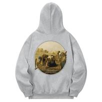 Khan 6312 Khg0072 Millet Fleece-Lined Hoodie - Grey L