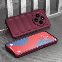 KEYSION Atsparus smūgiams matinis dėklas Xiaomi Redmi 14C Neslystantis minkštas silikoninis telefono galinis dangtelis, skirtas Xiaomi POCO C75 for POCO C75 vyno raudonos spalvos