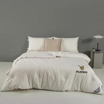 Playboy All-Season Washed Cotton Quilt gray