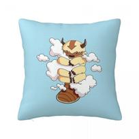 Appa With Clouds, Avatar The Last Airbender Square Pillowcase Cushion Cover Pillow Case Throw Pillow Cover for Home Bedroom Car 12x12Inch