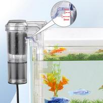 Akvariumo pakabinamas filtras Mini filtras Žuvų akvariumas USB maitinimo sąsaja 2,5 W Srautas 250H/L Tinka akvariumams iki 30 cm 1pcs gray