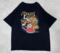 90-ųjų Disneyland Resort Karibų piratai Juodi marškinėliai Dydis S-5XL Pakartotinis spausdinimas S
