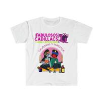 Medvilniniai unisex marškiniai. Fantastiškieji Cadillacai. Leon Del Ritmo turas 2023.  Unisex marškinėliai L