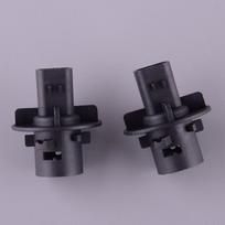 XBP100180 1 Pair Car Side Indicator Lamp Bulb Holder Socket 2 Pin Fit for Land Rover Discovery 2 Black