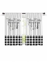premium Small Window Curtains, Kitchen Cur interior decortains, Sho for home usert Curtains, Fresh, Rod Pocket, New Style, 2Pcs 70x100cm(27.5x42inch balta
