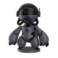 Robot Camera WIFI Mini Cameras 2MP IP Indoor Cam Wireless PTZ Monitor Audio Video Security Surveillance 1080P Night Vision Black