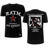 Rage Against The Machine T Shirt Battle Star Band Logo Unisexs Black Xl S