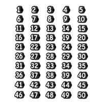 Reusable Pencil Caps 1-20/1-30/1-50 Numbered Toppers, Classroom Labels Storage Solution for Teachers, Tracking Markers School Organization 1-20 violetinė