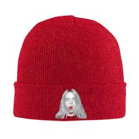 Billies Pop Singer Hats Autumn Winter Beanies Fashion  Caps Unisex Acrylic Knitted Hat One Size