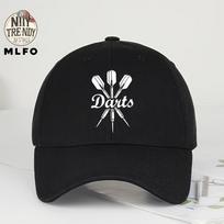 Fashionable Adjustable Darts Pattern Printed Baseball Cap Soft Comfortable Breathable Bent Brim Hat Street Casual Sports Style U 1pc