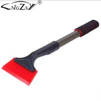 Red Silicone Squeegee Auto Water Blade Water Wiper Shower Squeegee Long Handle for Car Windshield Window B90 raudona