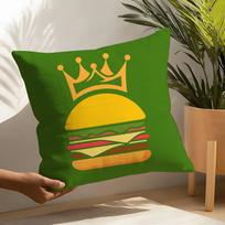 B-bur-ger K-king Pillow Case Home Living Room Decoration Linen Pillow Cases Cushion Cover 30x30cm