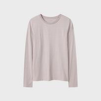 Top Ten Women'S) Soft Crew Neck Long Sleeve T-Shirt_Msf5Ts2010 Bk/85
