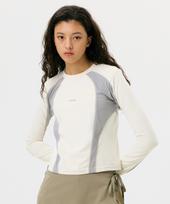 Golla W Athletic Long Sleeve Top [Cream] Cream/Free