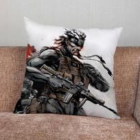 Game Metal G-Gear Solid Pillow Case For Home Bedroom Car Office Decoration Living Room Sofa Cushion Cover Suitable 40x40cm