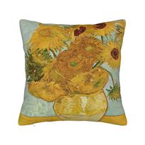 Starry Whiskers- A Van Gogh-Inspired Cat Square Pillow Cases  Cushion Cover Custom Zipper Decor Pillowcase for Home 40*40cm 40x40cm