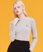 Mackie Daisy Patch Slim T-Shirt Beige 1 Size