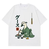 Japanese Goose Funny Sushi Goose Graphic T Shirt Unisex Unisex Fashion Tshirts Shortsleeved Casual Cotton Aesthetic Trend Tshirts S