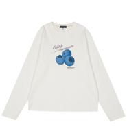 Edible Let Berry Logo Print Long Sleeve T-Shirt White/M