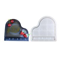 Innovative Silicone Tray Mold Epoxy Resin Piano Shaped Coaster Mould Jewelry Making Tool Creative Tableware Mold 1
