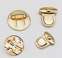 Round Lock Set 5-Pack for Luggage Bag Hardware Accessories, Large Circle Locks for Travel Suitcases One Size