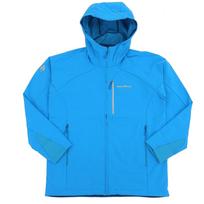 Montbell Nomad Parka stretch and 1106708 24 Men's Outerwear, 2-way (vertical horizontal), Trekking, (Blue (BL24) / L)