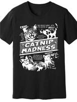 Cute Kitten Graphic Premium Catnip Madness TShirt Tee Unisexs Unisex Cotton Top Streetwear Casual Trendy Oversized Cat Lover Gift S
