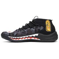 Dame 4 A Bathing Ape x Dame 4 Adidas Black Camo AP9975 43⅓ juoda