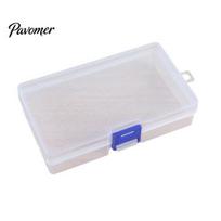 Wall-mounted Storage Container Box with Hanging Holes, Wall-Mounted Desktop Blue Single-buckle Lock Organizer, Single-Buckle Locking Transparent gryna