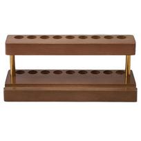 Multifunction Walnut Pens Holder Creative Brush Display Case Makeup Brush Holder  Storage Stand Style A