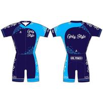 Kids Racing Suit Speed Skating Rollerblading Compression Lycra Team Uniform Triathlon Set XS 90 cm
