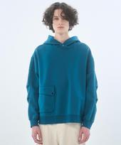 Zensai Oversized Fishtail Hoodie Blue Xs