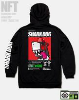 Doldol Shark-Dog-Hoody-275 Shark Dog Surfing Hawaii Nft Character Graphic Hoodie Black/M