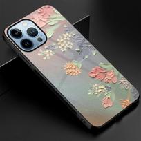 Gėlių gėlių telefono dėklas, skirtas iPhone 14 13 12 11 Pro Max Mini Xs Xr X 7 8 6s Plus Se 2022 grūdinto stiklo apsauginis apvalkalas For iphone 12 mini