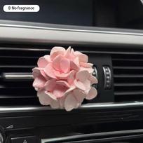 Automobilių kvepalų segtukas gėlė tulpė oro išleidimo anga Automobilinis oro gaiviklis Persikų žiedų aromato difuzorius Automobilio dekoravimo priedai Šviežias oras B No fragrance gray