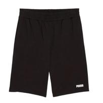Puma Essentials Logo Shorts Jersey 10  Solid Soft Comfortable Lightweight Cool Casual Shorts Men shorts Black 690258-01 XL