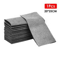 Magic Cloth Stiklo šluostė Be pėdsakų Be vandens ženklų Valymo šluostės Valymo įrankis Mikropluošto skudurėlis Greitai nuvalomas rankšluosčiai Šveitimo padas gray