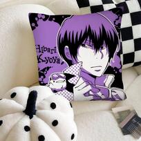 Classic Hot Anime Hitman Reborn Male Character Pillow Case Square Pillow Bedroom Sofa Leisure Comfort Cushion Home Decoration 40cm x 40cm