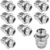 10PCS M12x1.5 Chrome Lug Nuts, Chrome Closed End Mag Style Lug Nuts with 10PCS